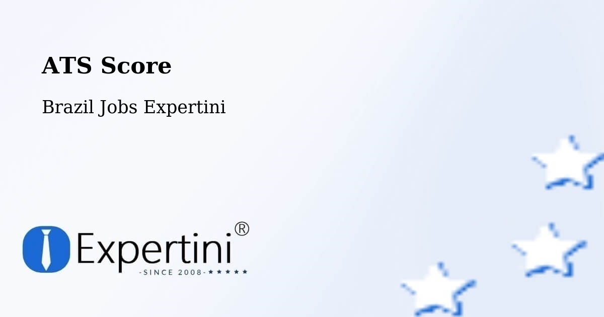 Resume ATS Score & Job Description Match Tool – Pedro Ii - Brazil Jobs Expertini